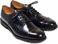 Sanders Military Style Derby Shoes 1128B in Black