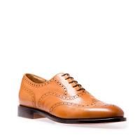 NPS Shoes Churchill 5 Eye Brogue Oxford in Acorn