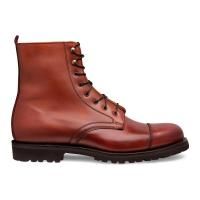 Joseph Cheaney Trafalgar Capped Derby Boot in Dark Leaf Calf Leather