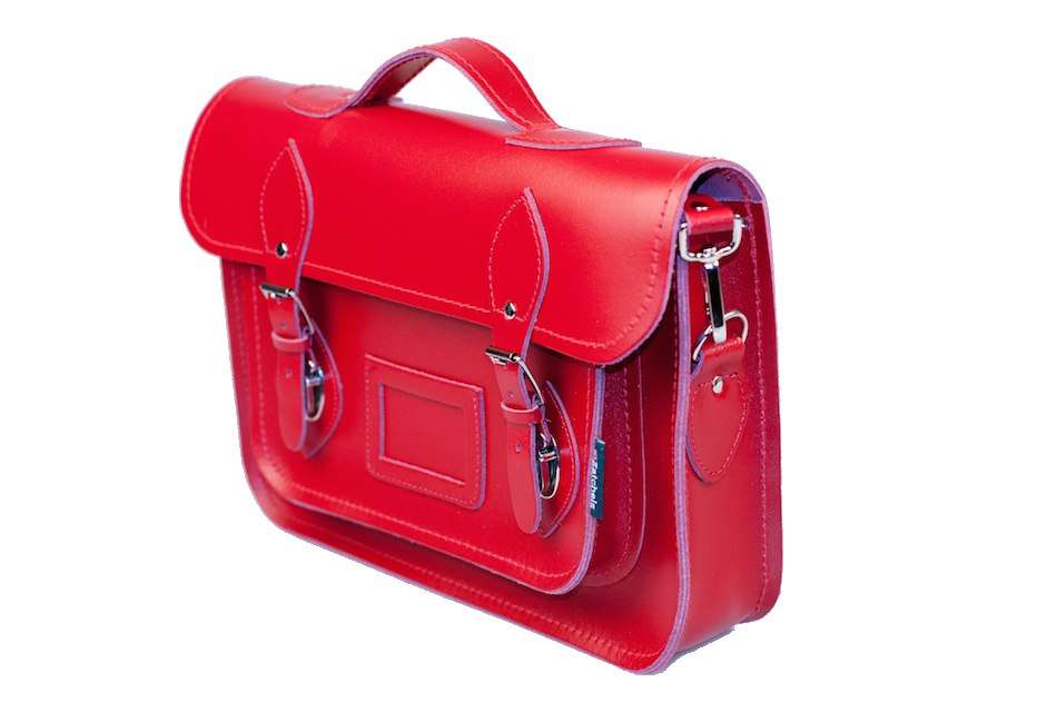 Zatchels Classic Red Leather Satchel 13