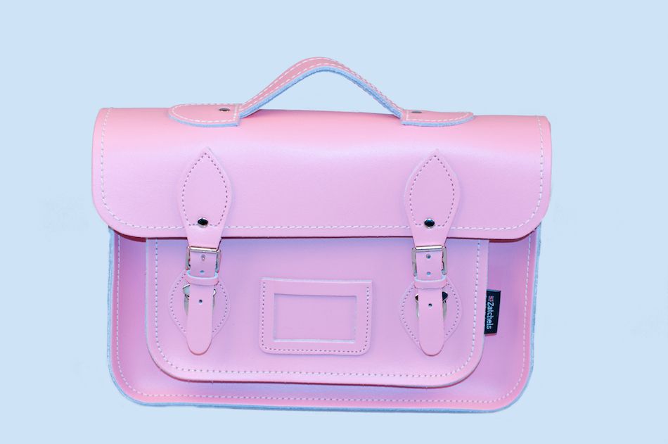Zatchels Pastel Pink Leather Satchel 13