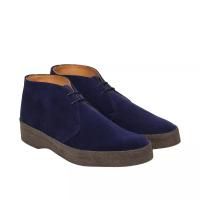Factory Seconds - Sanders Hi-Top Navy Suede Chukka Boot