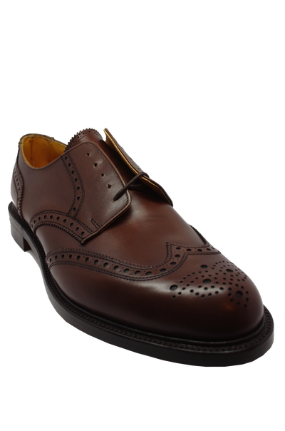 Alfred Sargent Large Size Gibson Brogue in Brown