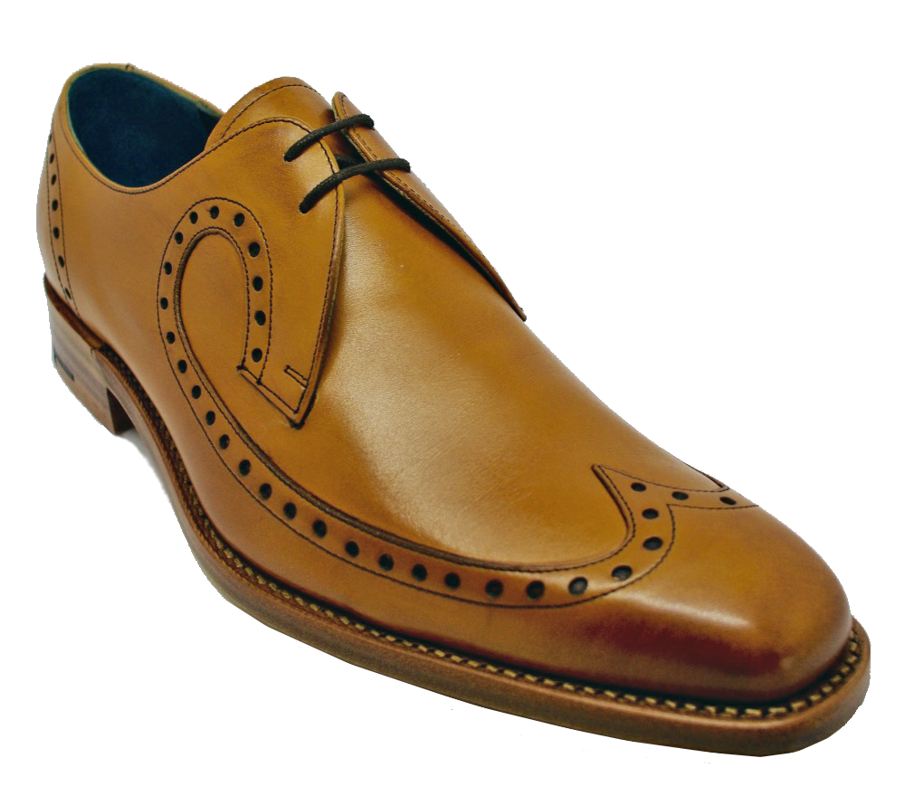 Barker Woody Derby Brogue in Cedar Calf