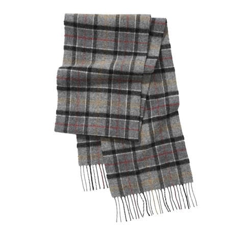 Barbour Unisex Tartan Lambswool Scarf in Modern Tartan