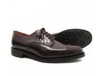 Factory Seconds - Sanders Military Derby Shoes 1128R in Dark Burgundy