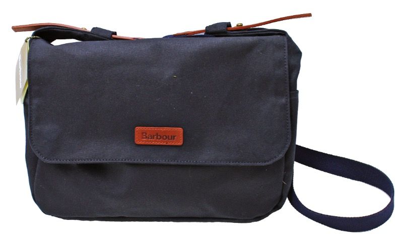 Barbour Wax Floral Bloom Messenger Bag in Navy