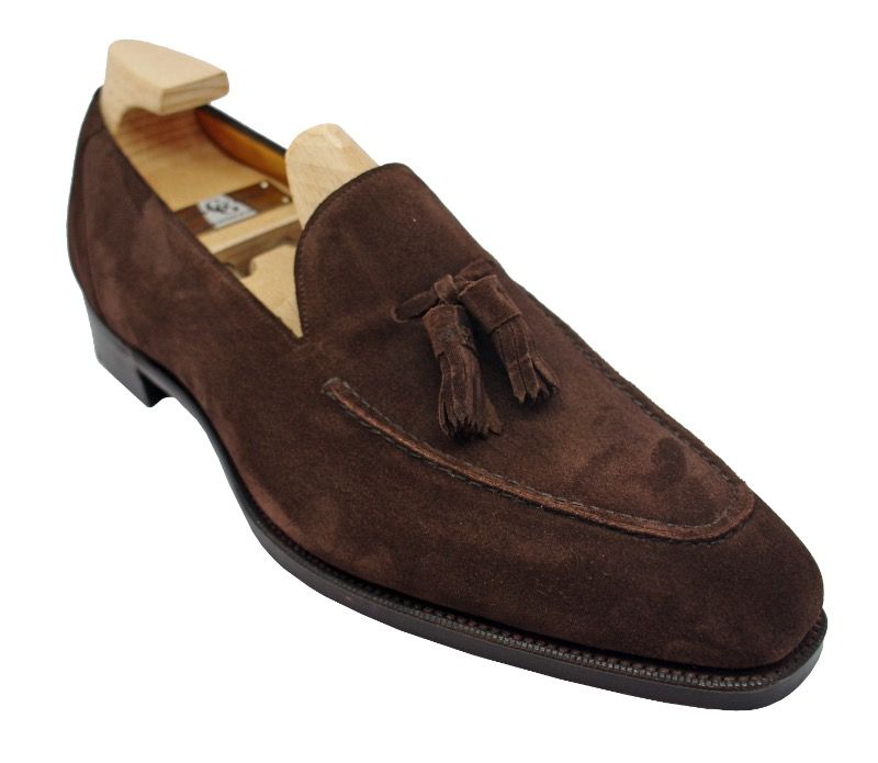 Gaziano & Girling Corniche Loafers in Mole Suede