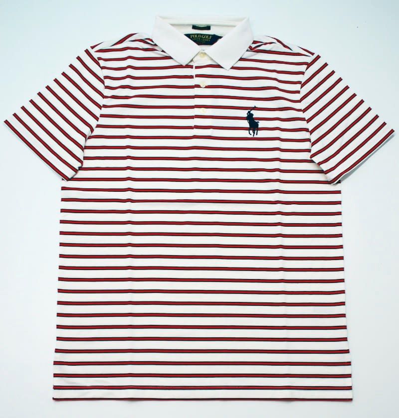 Ralph Lauren Pro Fit Polo in White Multi Stripes