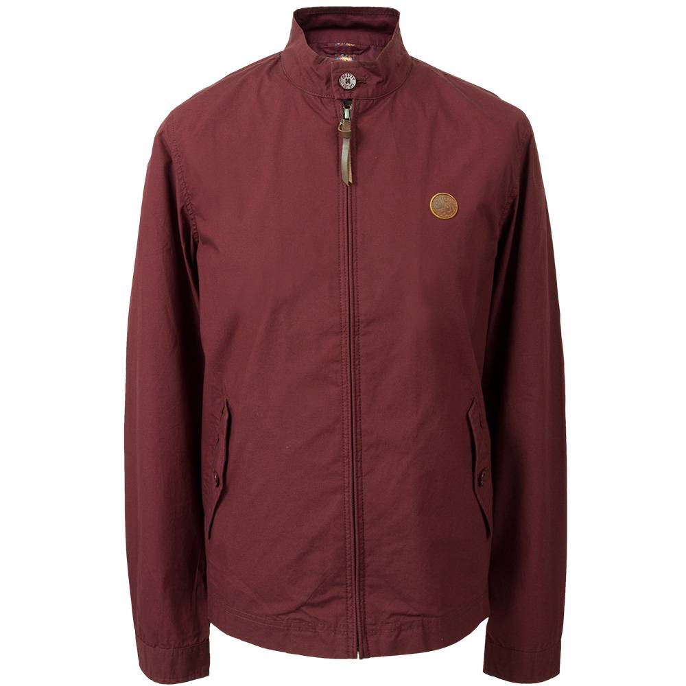 Pretty Green Kingsway Harrington Jacket In Burgundy