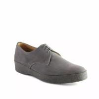 Factory Seconds - Sanders Lo-Top Gibson Shoe in Grey Suede