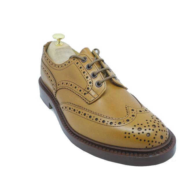 Tricker's Bourton Brogue in Acorn Antique 
