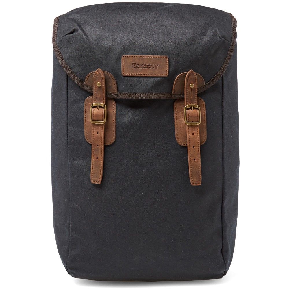 Barbour Rucksack Wax Leather In Navy
